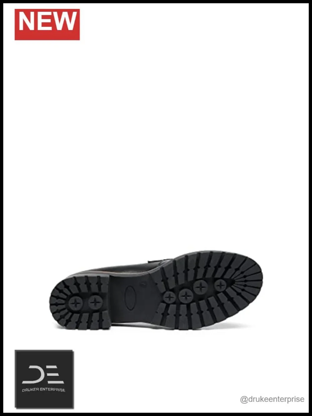 Chunky Heeled Loafers with Platform Slip-On
